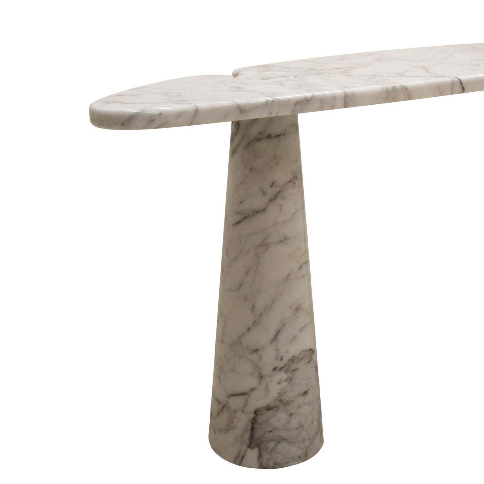 Angelo Mangiarotti For Skipper Arabescato Marble Eros Console Table, Italy photo vintage