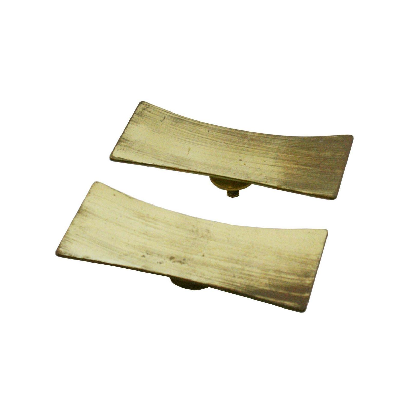 Mid Century Modern Brass Italian Door Handle, Circa 1940 photo for sale
