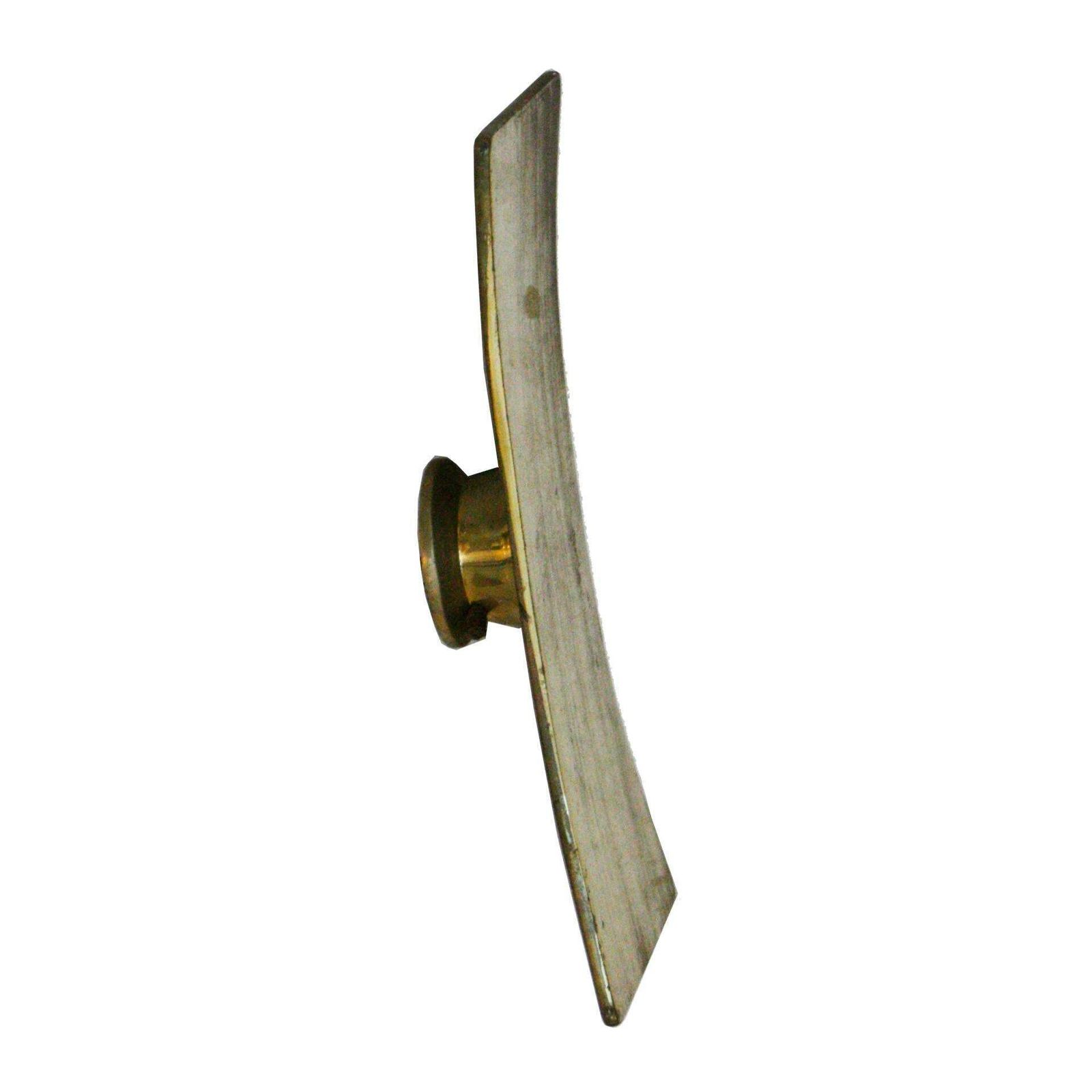 Mid Century Modern Brass Italian Door Handle, Circa 1940 photo vintage