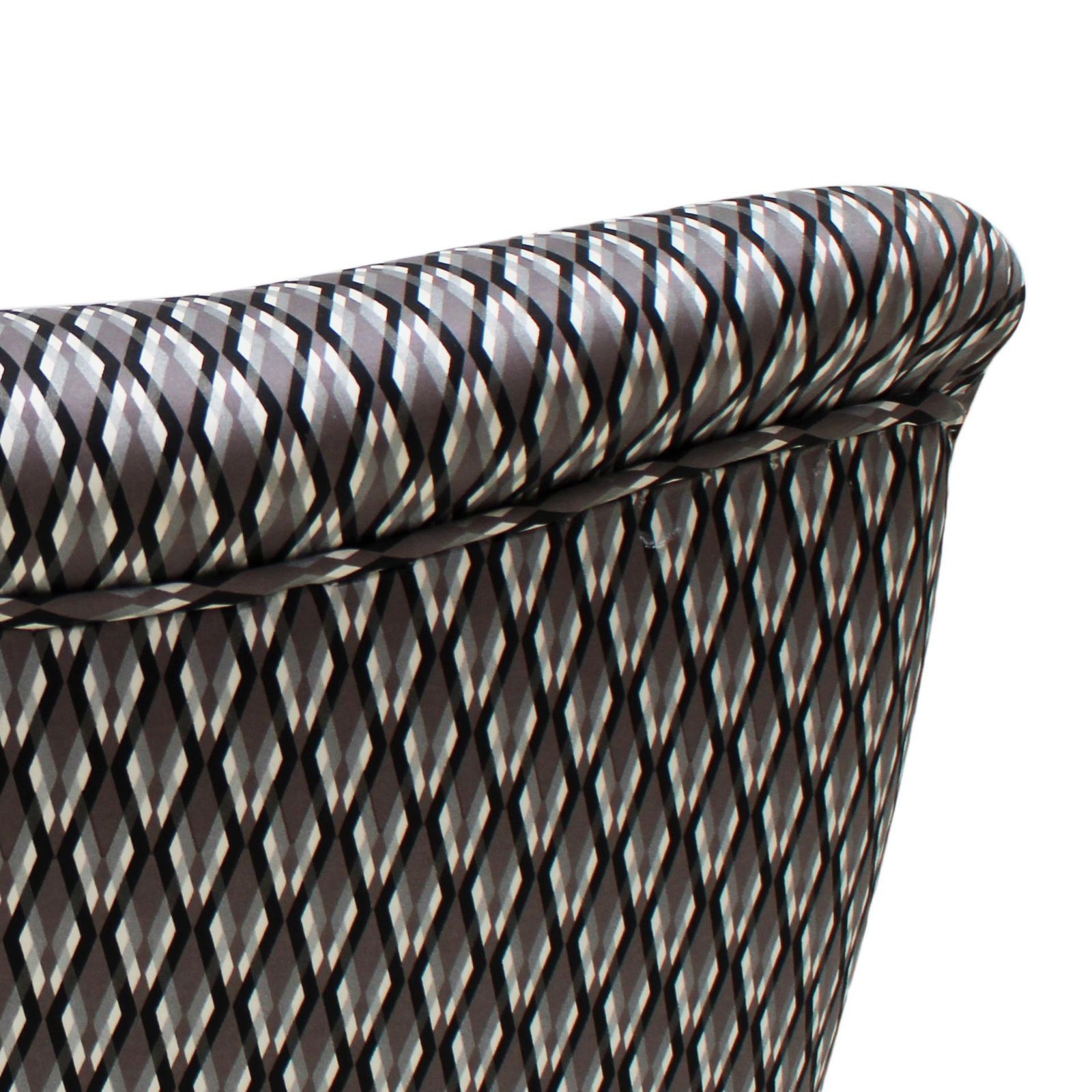 photo for sale Gigi Radice Mid Century Armchair Upholstered In Serpentino Fabric