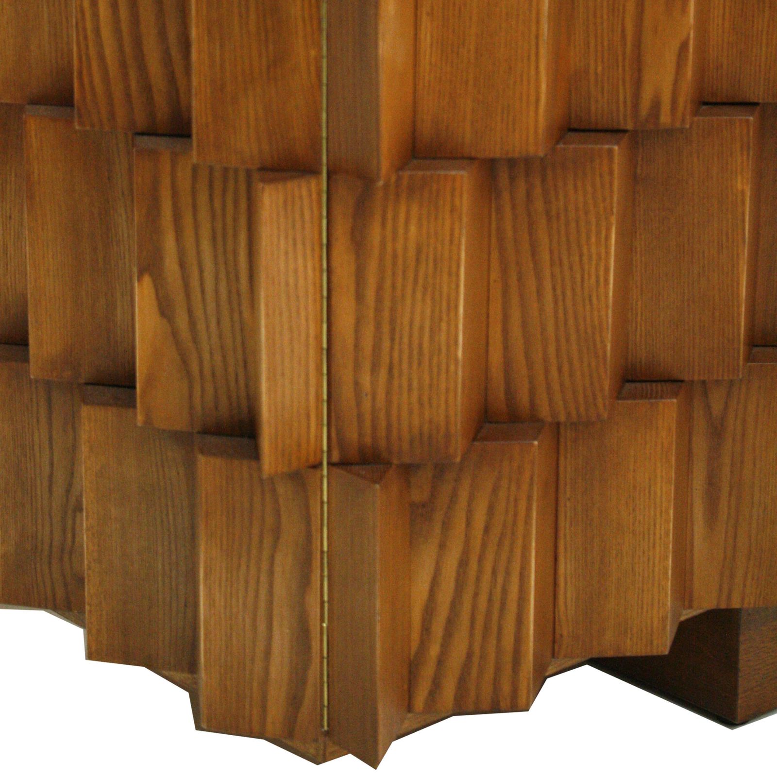 Mid Century Modern Style Oak Wood And Black Glass Italian Sideboard photo 10398.0