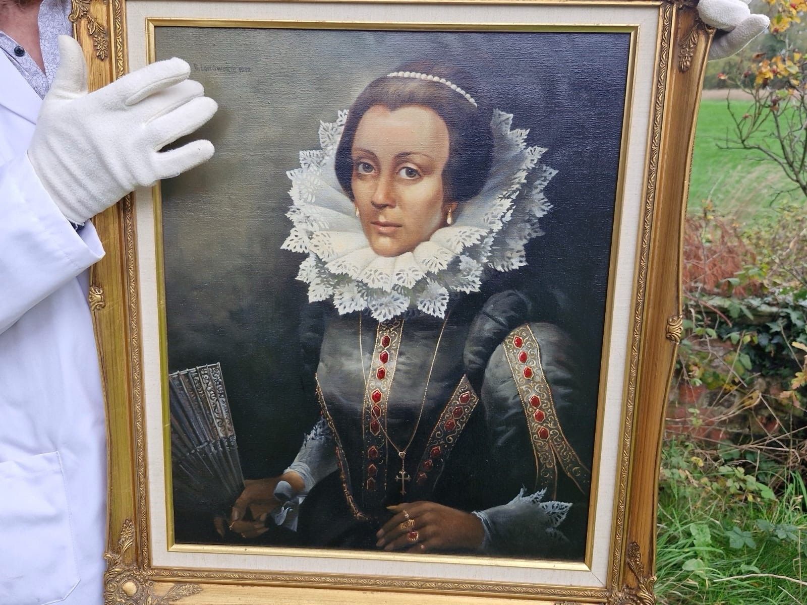 Mid 20thc Portrait Of Lady Jane Grey ‘The Nine Day Queen’ By Artist B Longworth photo 1308.0