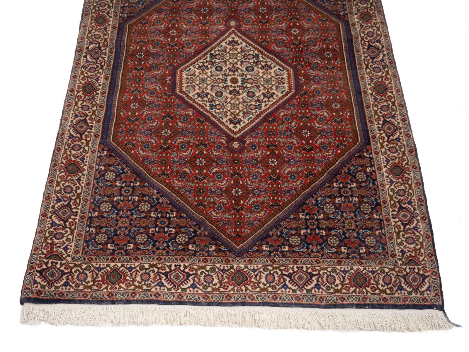 Royal Bidjar Oriental Hand Woven Wool Rug With Herati Pattern 180 × 109cm (5'10 ⅞" × 3'6 ⅞" Handmade Carpet) photo furniture