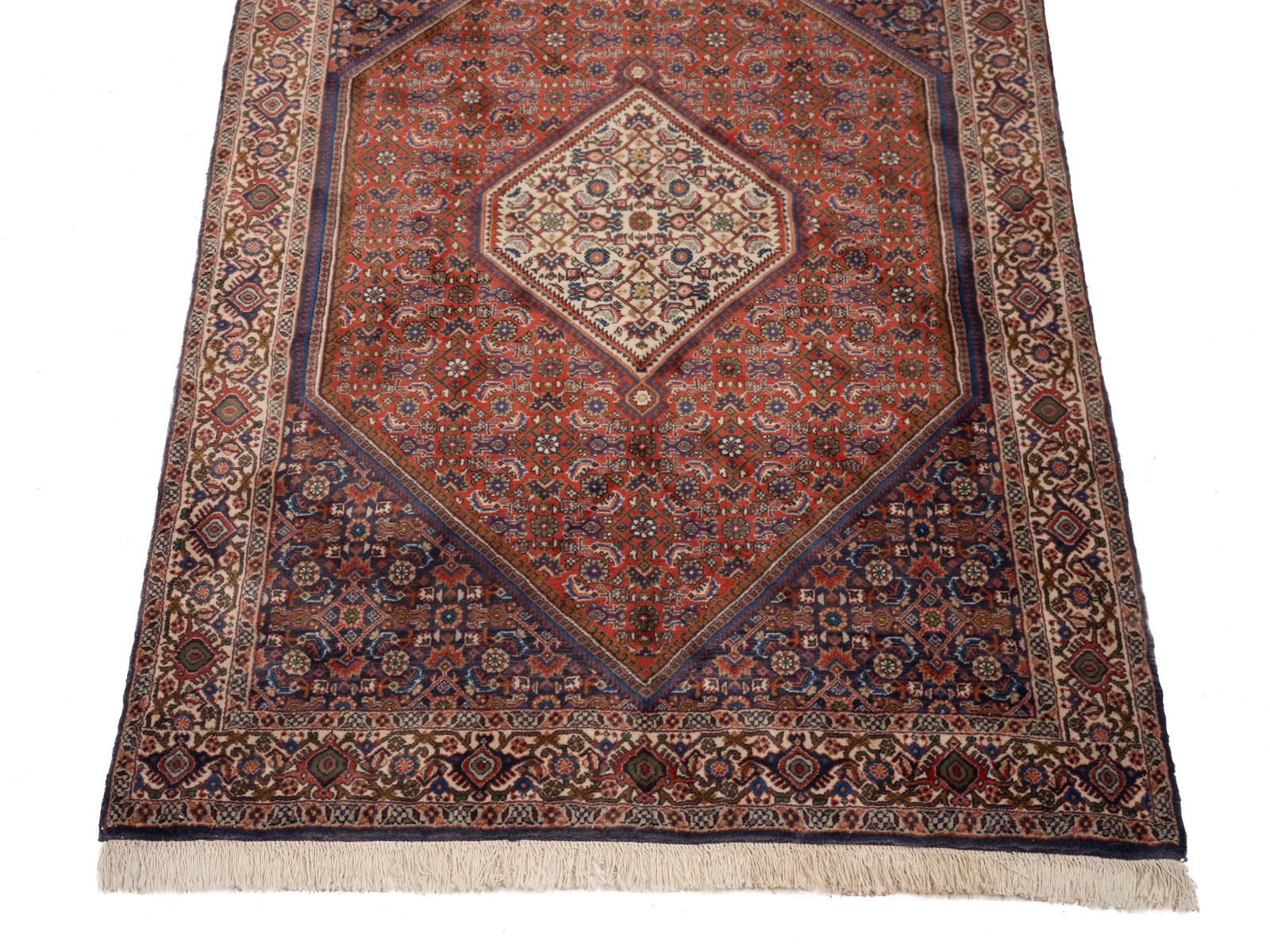 Royal Bidjar Oriental Hand Woven Wool Rug With Herati Pattern 180 × 109cm (5'10 ⅞" × 3'6 ⅞" Handmade Carpet) photo vinterior