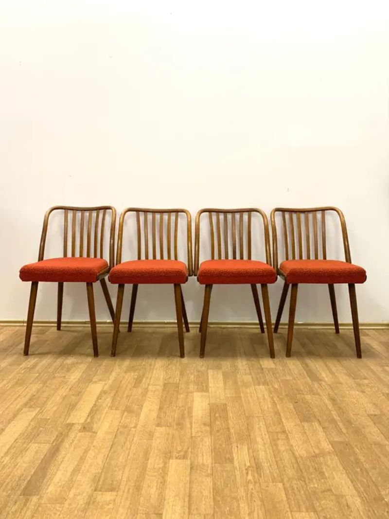 Set Of 4 Chrome Armchairs, 1970s, Czechoslovakia photo furniture