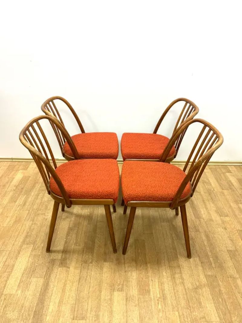 Set Of 4 Chrome Armchairs, 1970s, Czechoslovakia photo Furniture