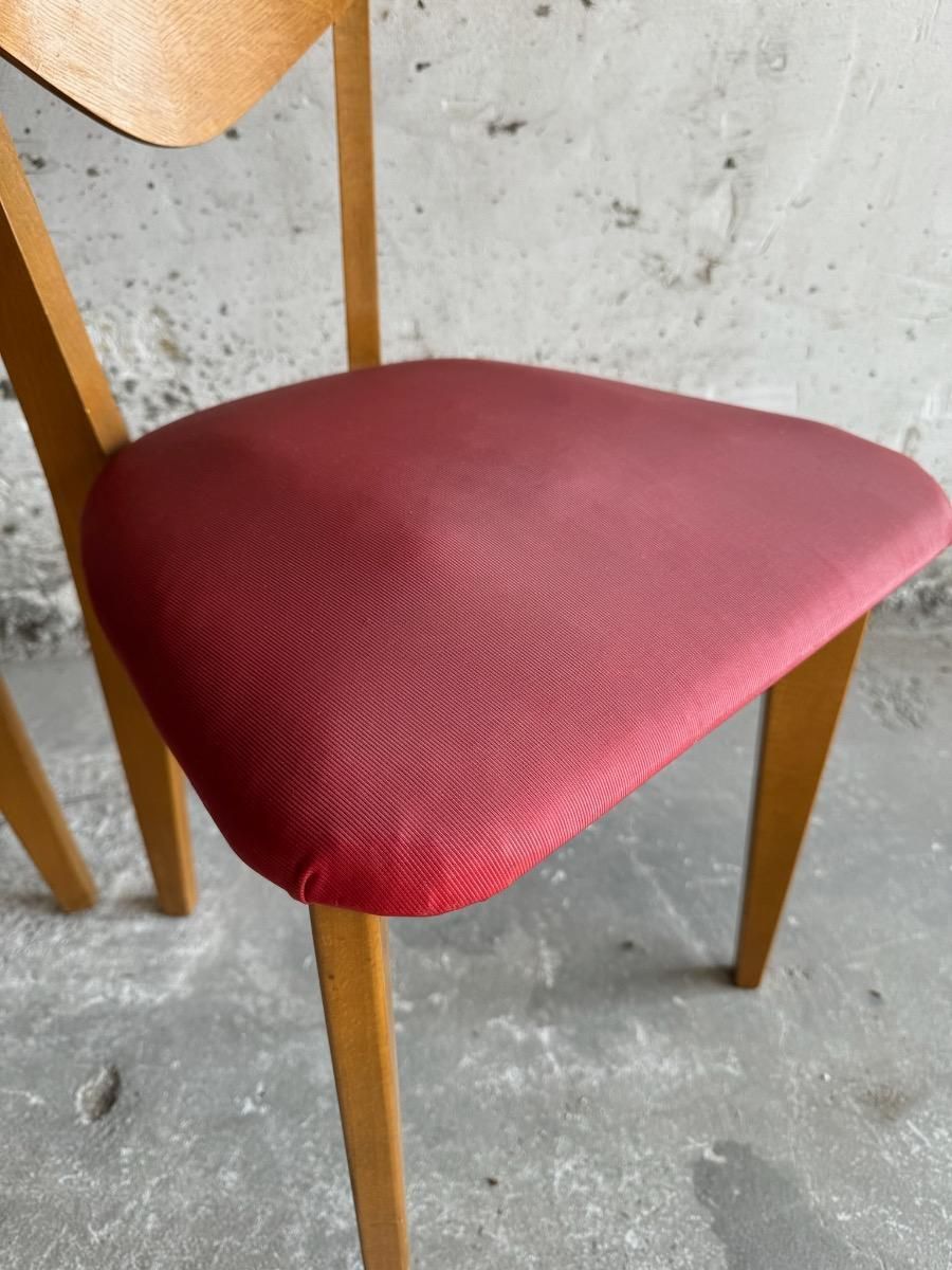 photo furniture Heart Model Chairs By René Jean Caillette, France, 1950s, Set Of 6