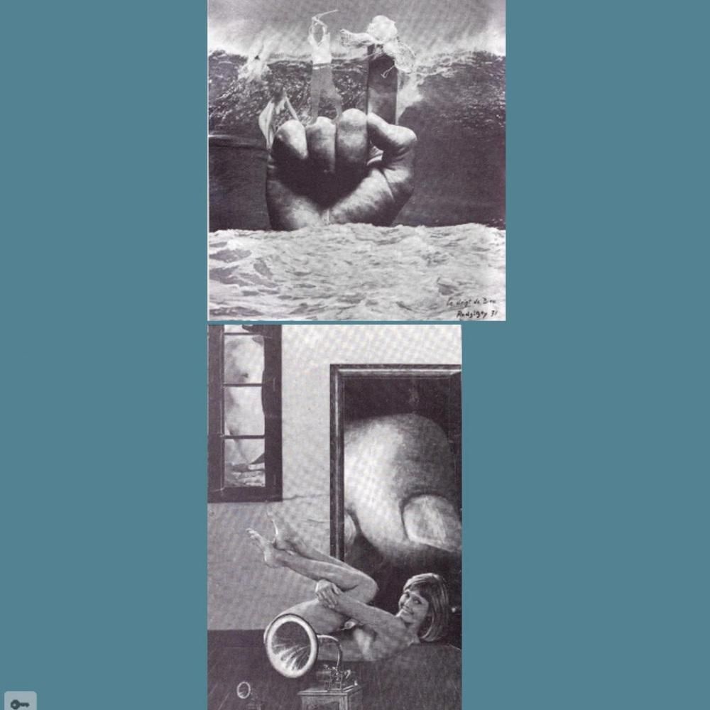 1778.0 After Carlos De Radzitzky, Surrealist Composition, 1960s, Paper Collage photo