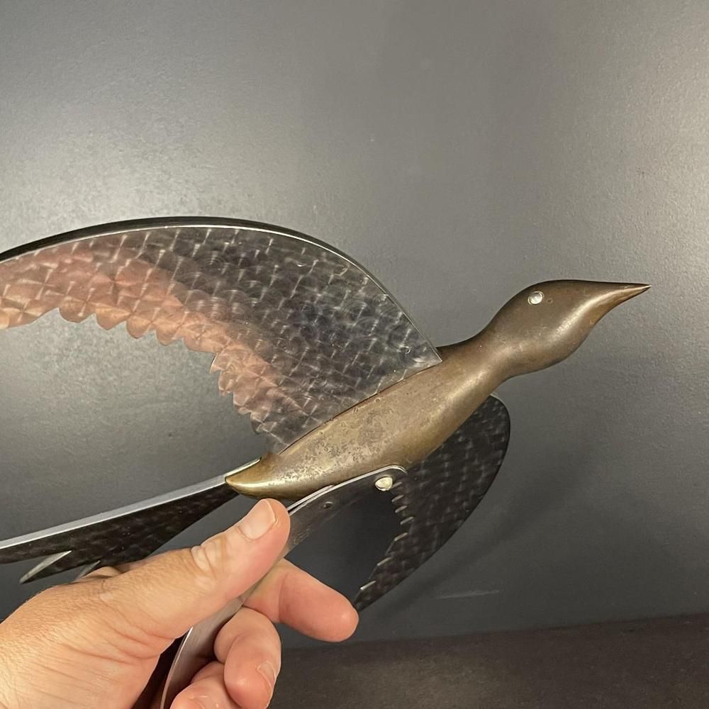 photo for sale Art Deco Metal Sculpture Of Bird, 1930s