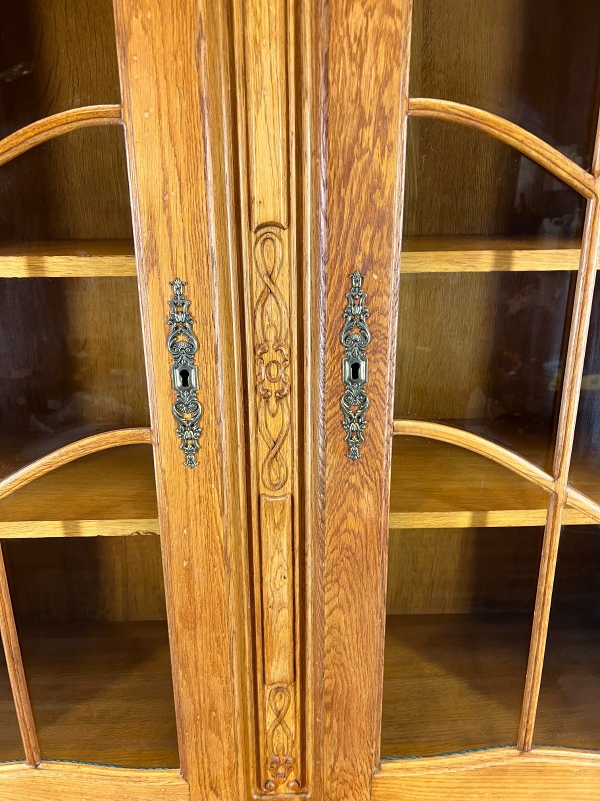Bookcase Vintage French Louis XIV Style Display Cabinet Sideboard Lot 4479 photo vinterior