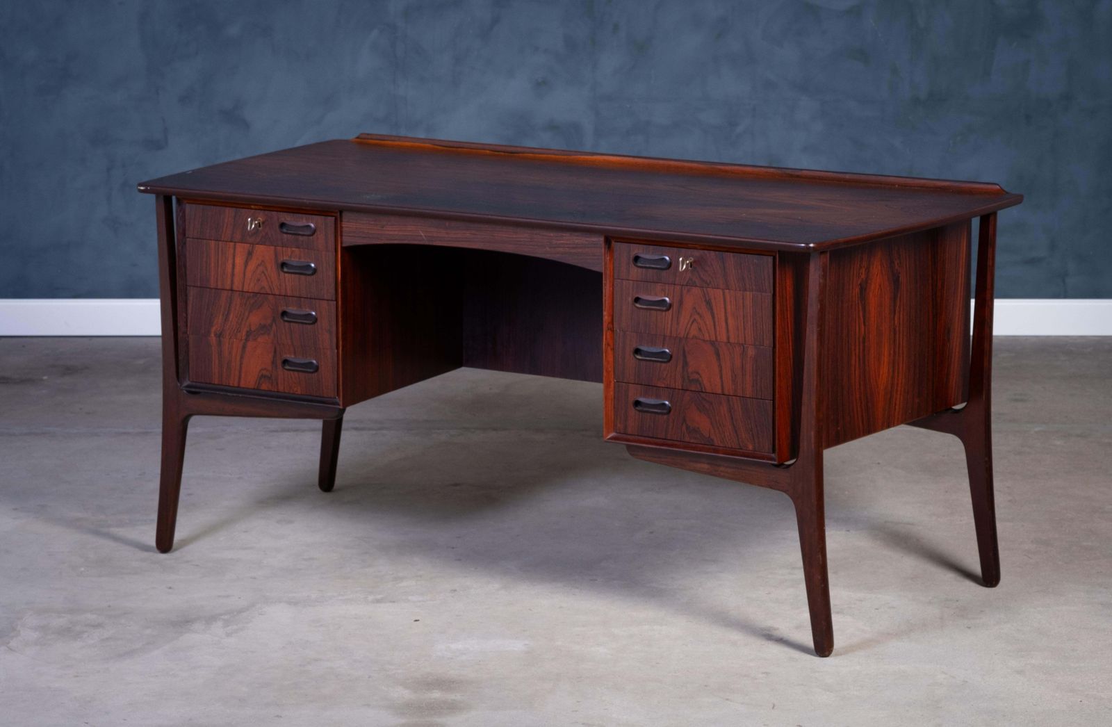 Rosewood Desk By Svend Aage Madsen For H.P. Hansen, 1960s photo furniture