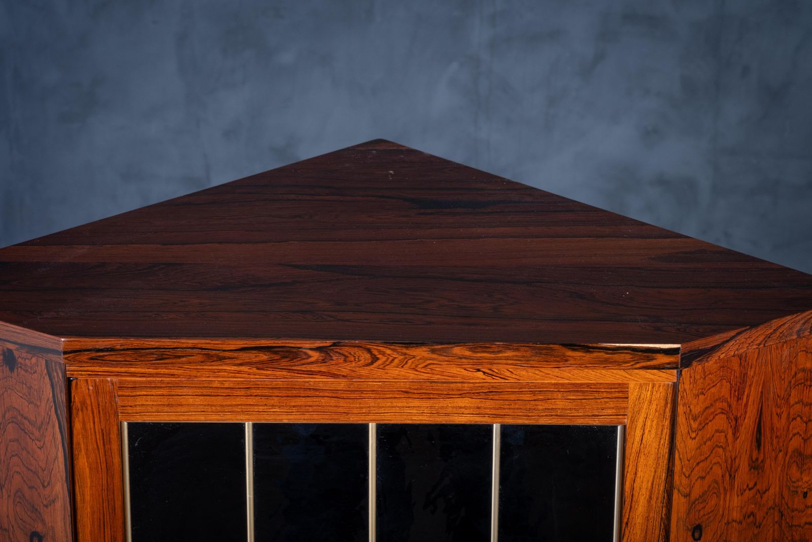 Danish Mid Century Rosewood Corner Cabinet / Bar Cabinet, 1960s photo vintage