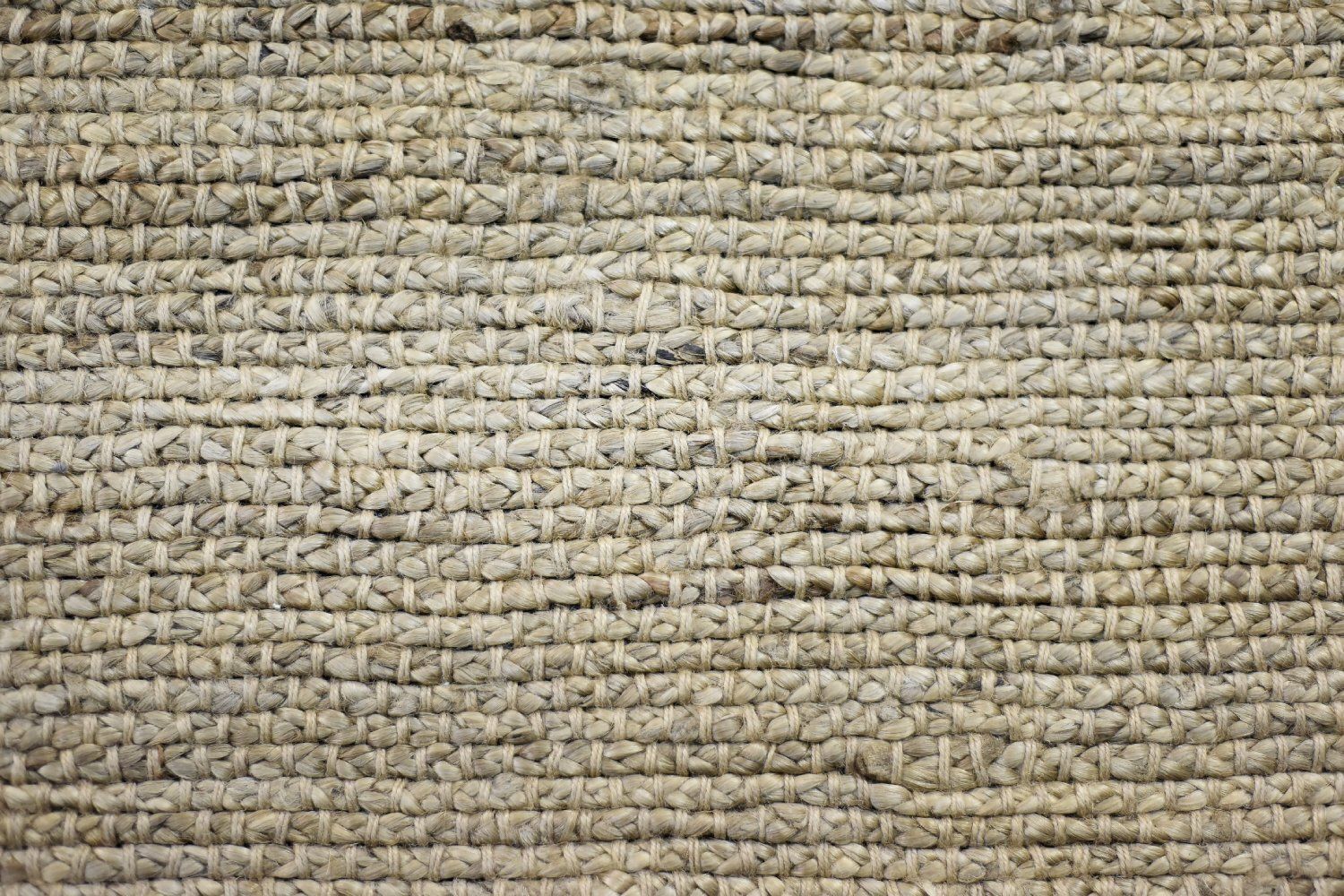 Textiles Vintage Indian Natural Brown Flatwoven Jute Rug, 1970s photo
