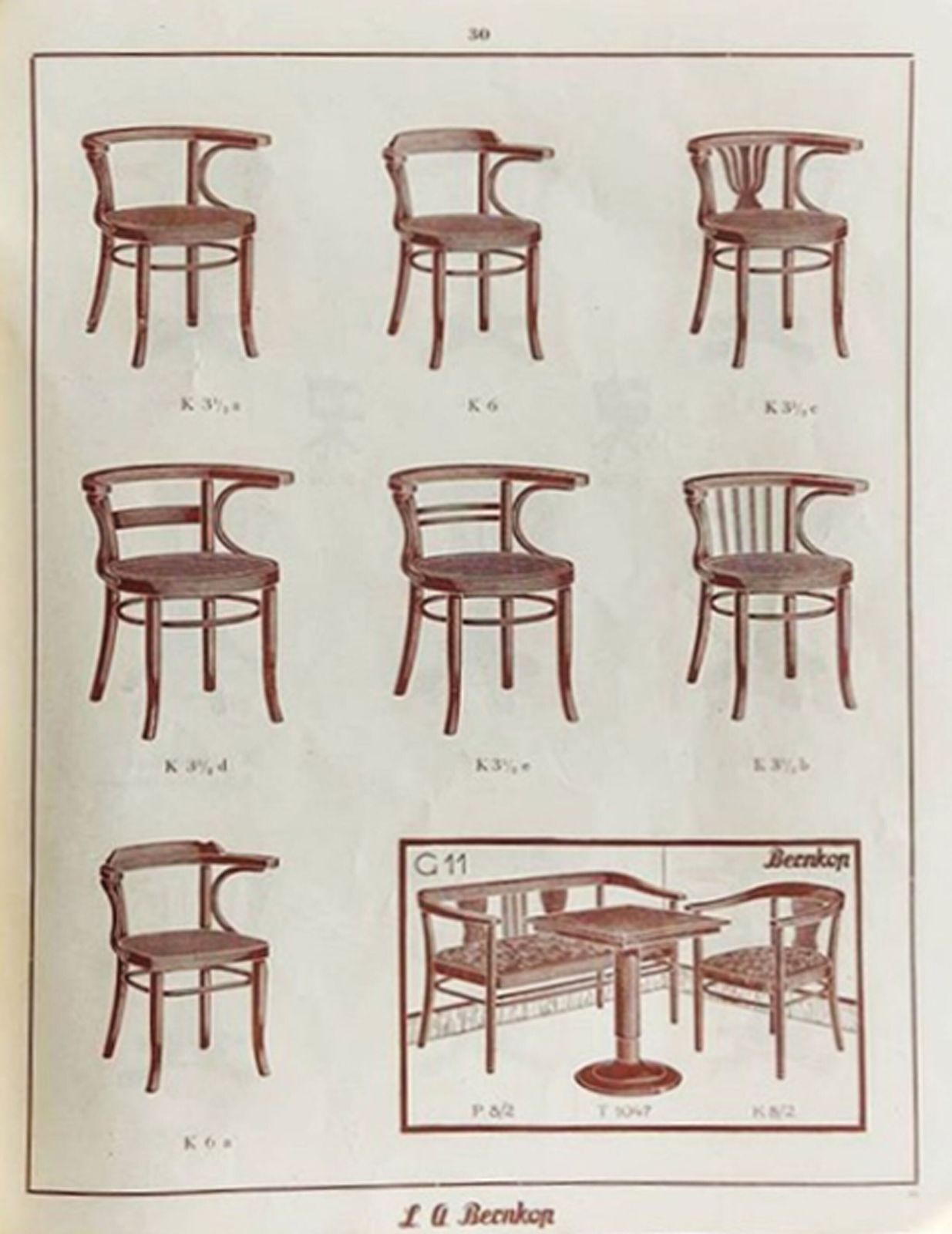 photo vinterior 1930s Dining Chair By Bernkop, Beech