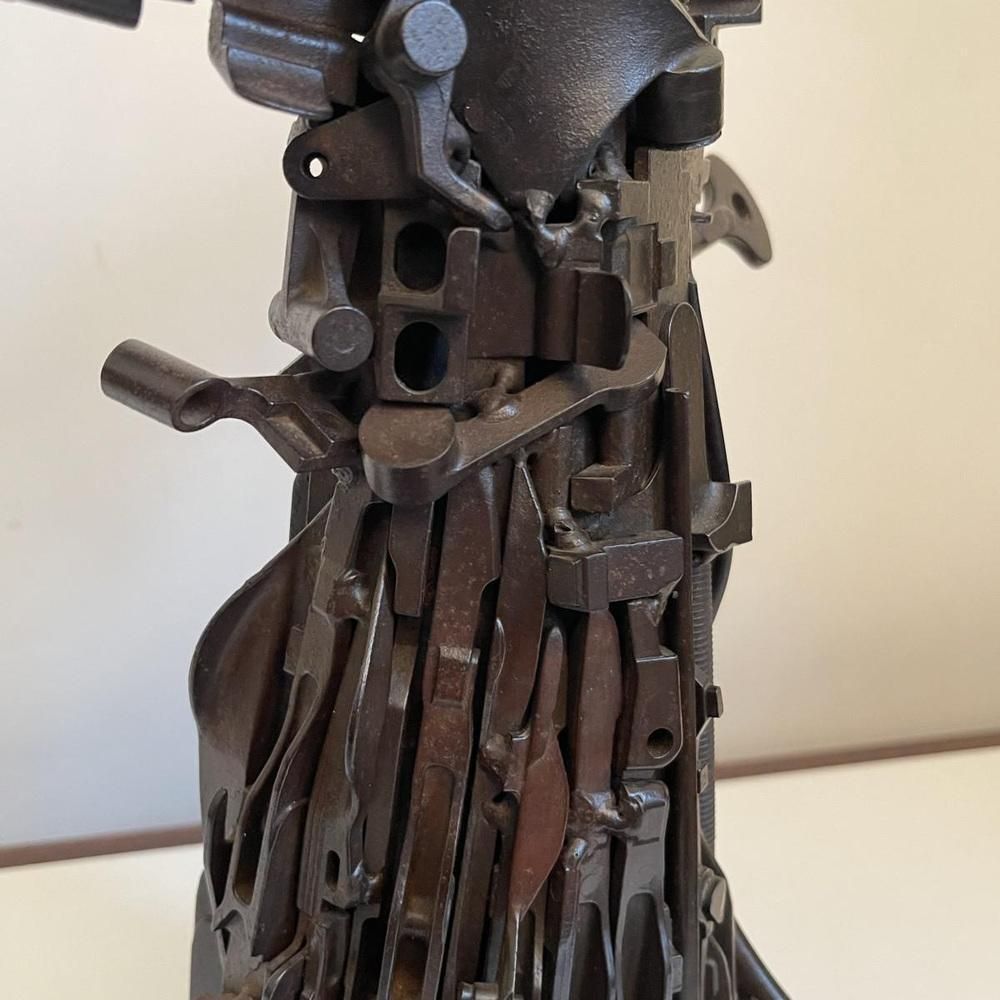 Jacques Dufrane, The Victory Of Samothrace, Sculpture In Welded Steel, 2000 photo vinterior