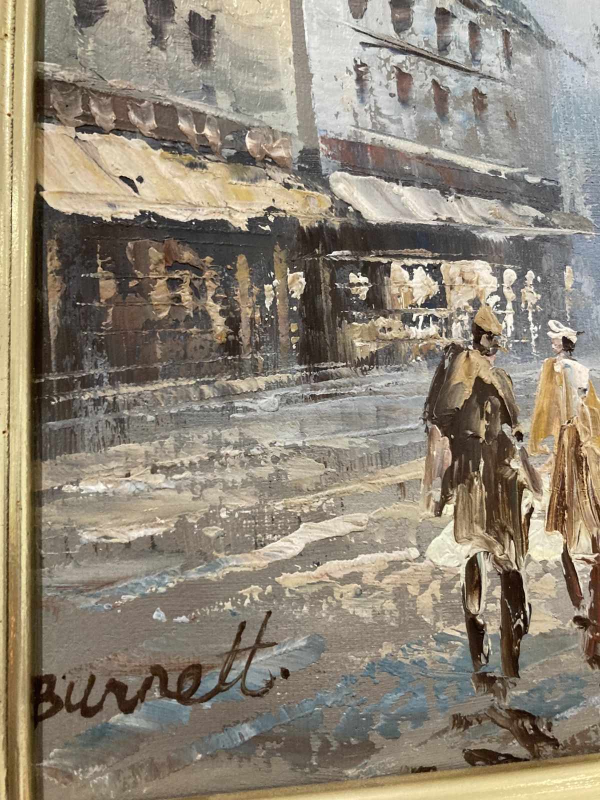 Caroline Burnett Oil In Canvas Parisian Scenery photo furniture