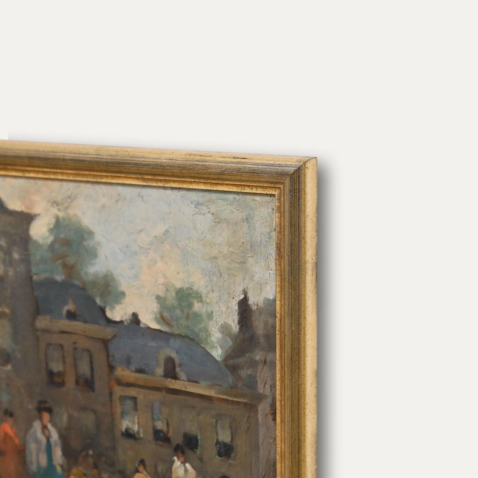 Attrib. Gerrit Stegeman (1858 1940) Early 20th Century Oil, Street Scene photo 595.0
