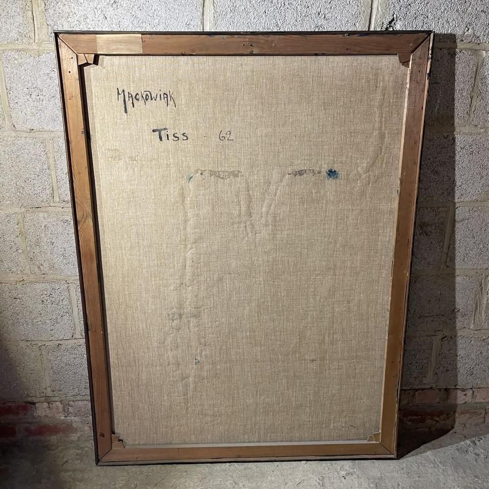 photo furniture Erwin Mackowiak, Tiss, Oil On Canvas, 1960s