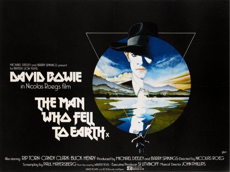 "The Man Who Fell To Earth" Original British Movie Poster photo for sale