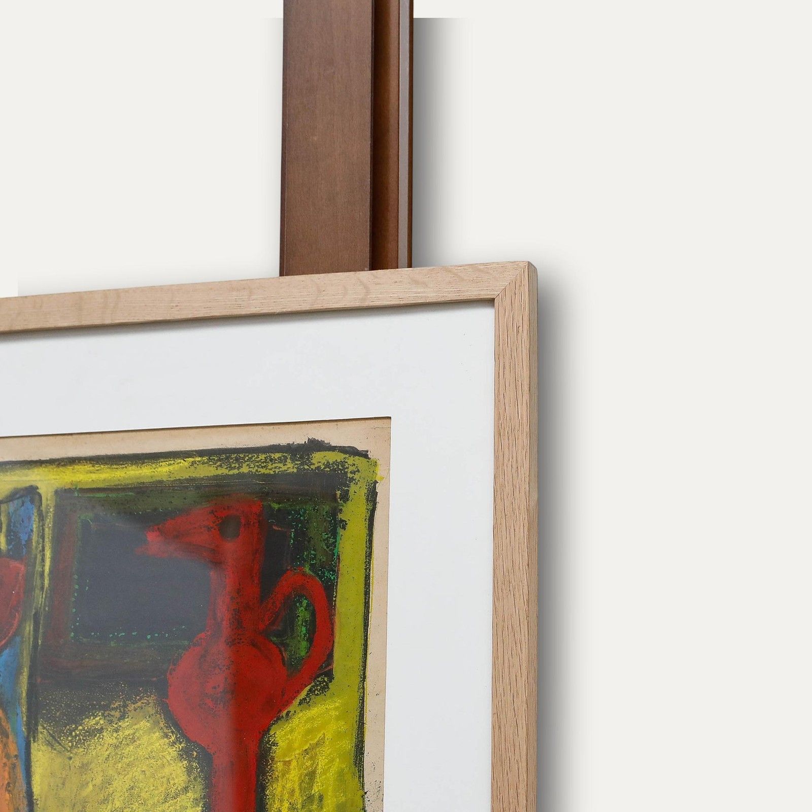 Christian Julia (1921 1991) Mid 20th Century Mixed Media, Lady And Sculpture photo 325.0