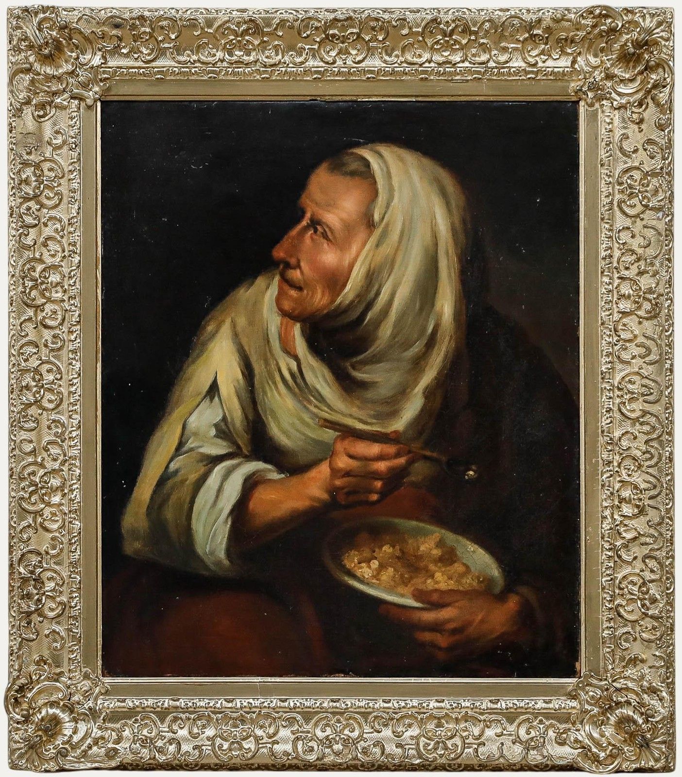 After Bartolome Esteban Murillo (1618 1682) Oil, Urchin Mocking An Old Woman