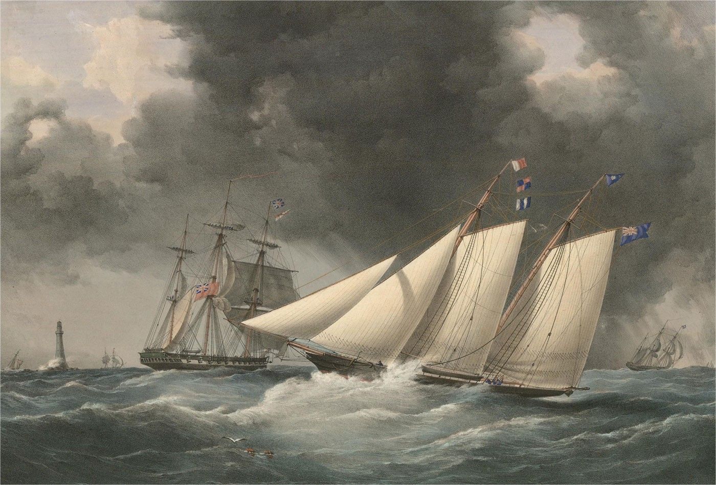 T.G. Dutton (1820 1891) After N.M. Condy (1818 1851) 1850 Lithograph, The Leda