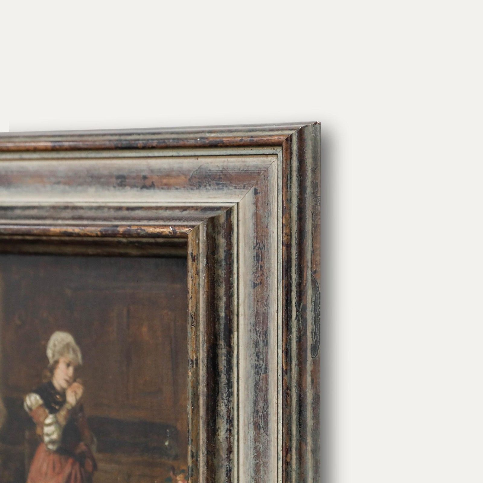 Follower Of Paul Edouard Richard Sohn (1834 1912) Framed Oil, Betende photo 495.0