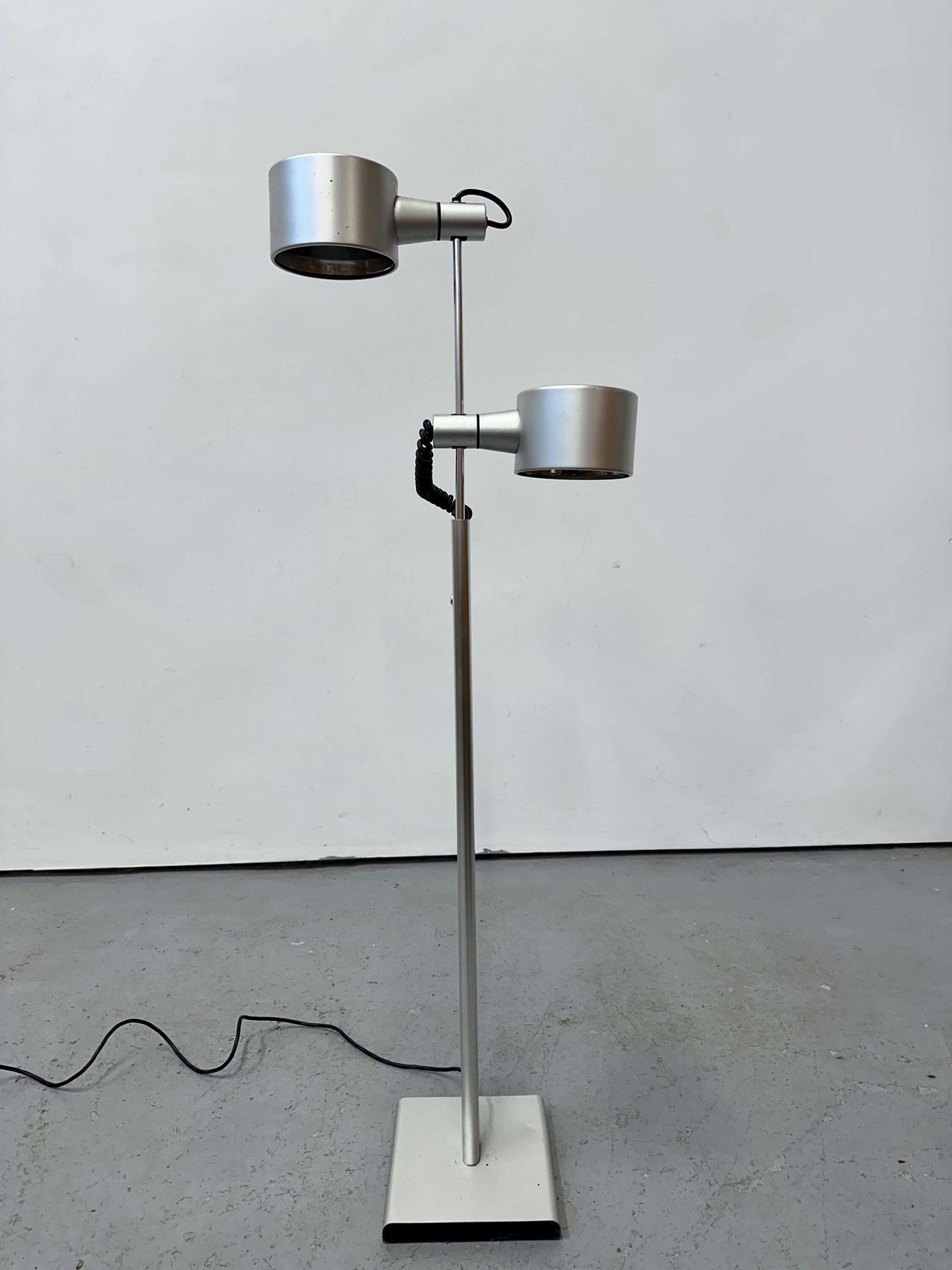 Vintage Conelight  Aluminium Double Spot Floor Lamp Ronald Homes /  Peter Nelson 1960 79. Rotaflex. photo Lighting