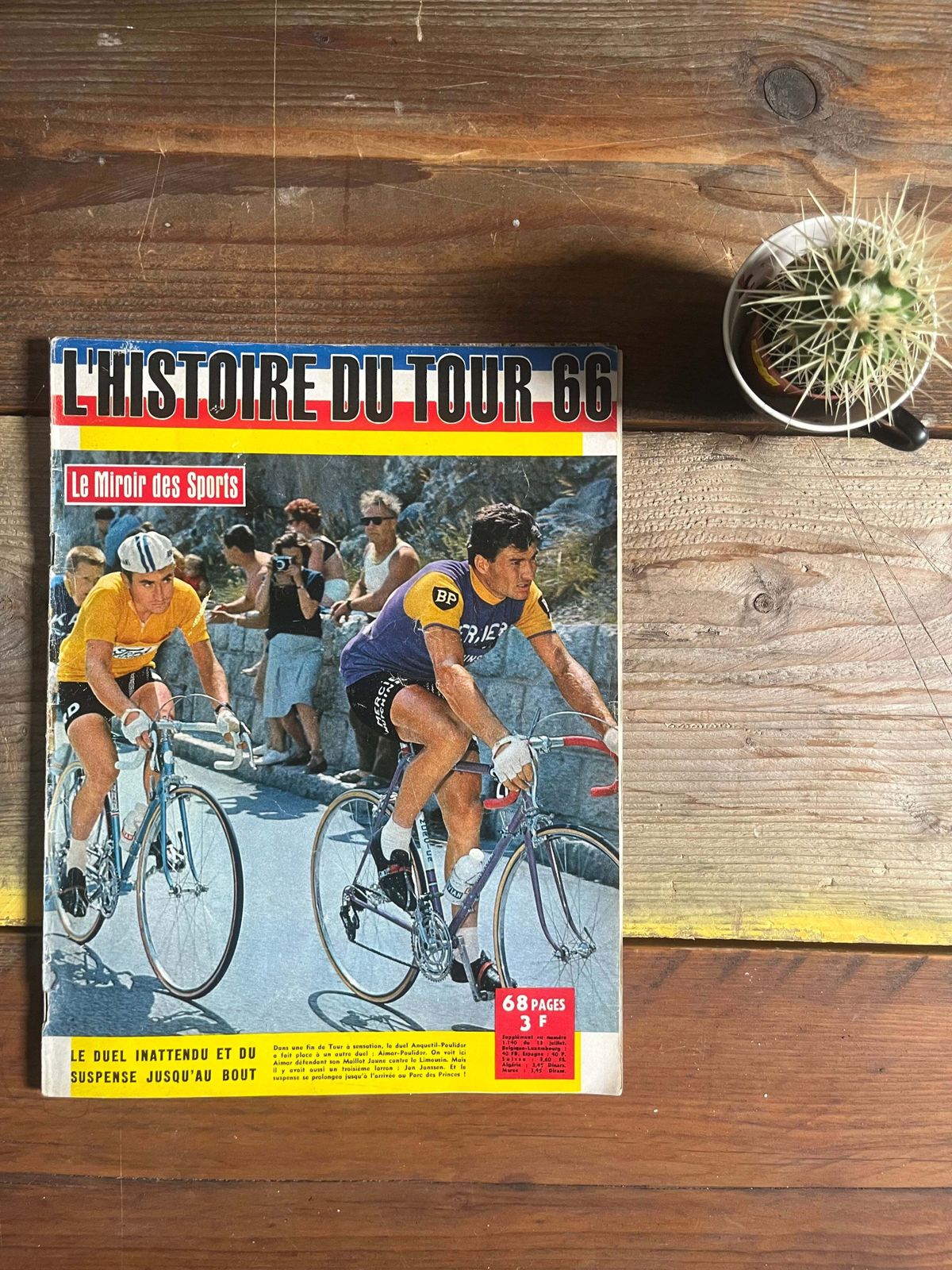 Tour De France 1966 Original Magazine Cover Artwork