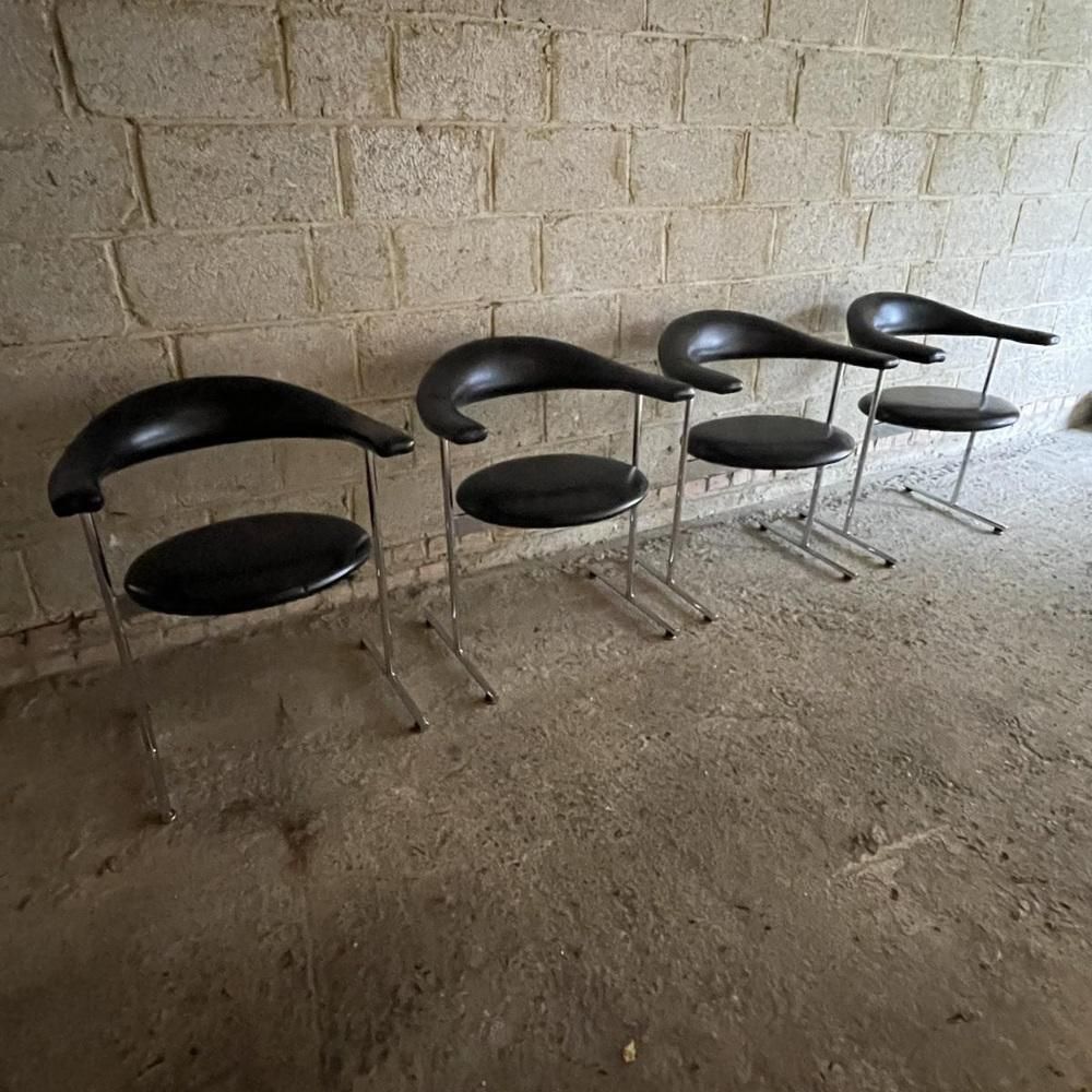 3000.0 Airport Model 037 Lounge Chairs By Geoffrey Harcourt For Hans Kaufeld, 1960s, Set Of 4 photo