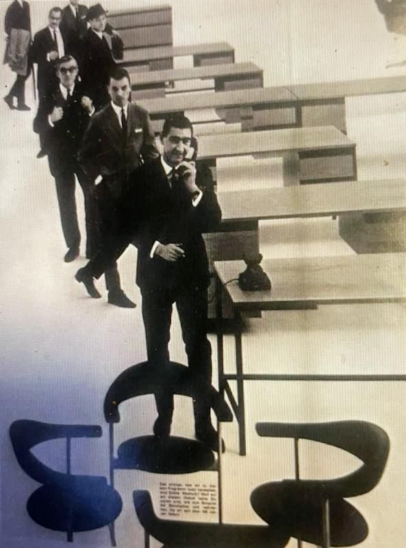 photo buy Airport Model 037 Lounge Chairs By Geoffrey Harcourt For Hans Kaufeld, 1960s, Set Of 4