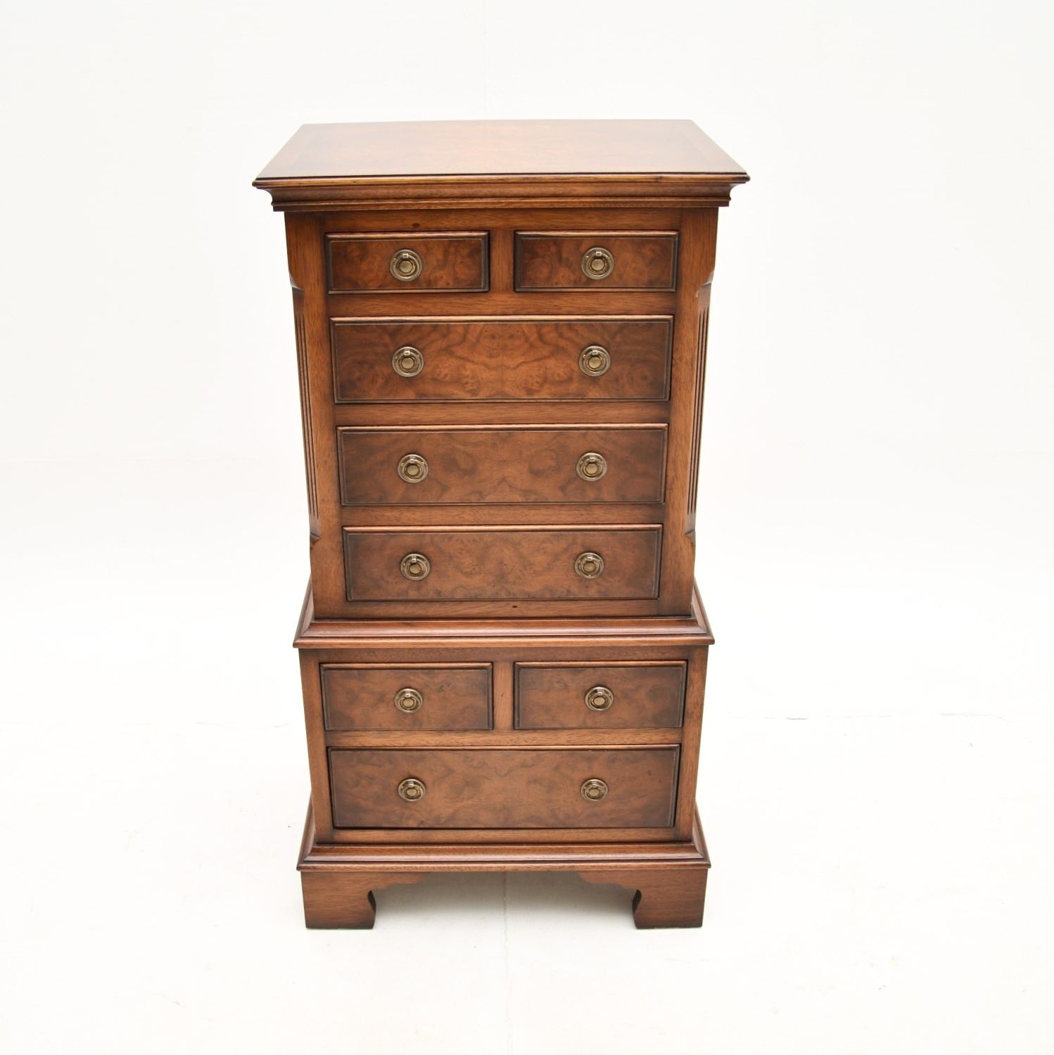 Small Antique Burr Walnut Chest Of Drawers photo furniture