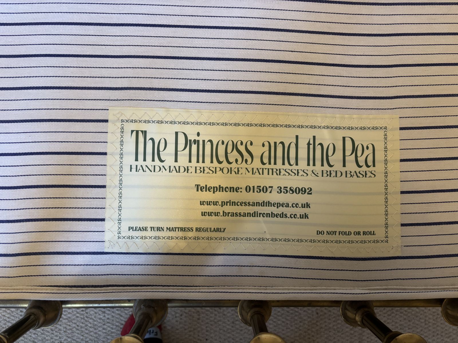 Vintage And So To Bed Double With Handmade Princess And Pea Mattress Base photo for sale