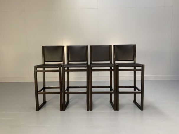 B&B Italia "Musa Sm46g" Tall Bar Stool Chairs   Suite Of 6 photo Furniture