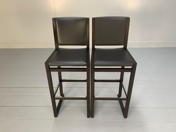 B&B Italia "Musa Sm46g" Tall Bar Stool Chairs   Suite Of 6 photo vintage