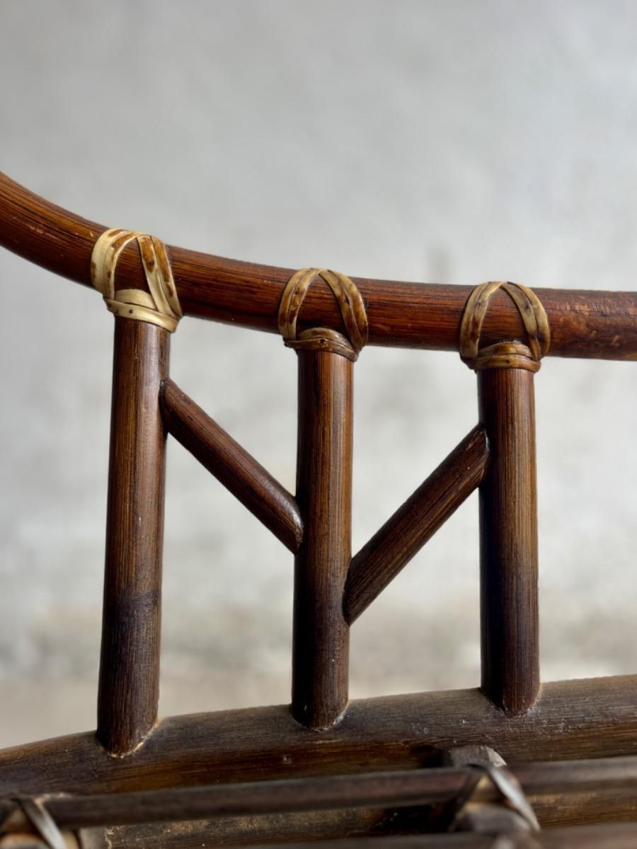 Vintage Rattan Armchair From Mcgurie, 1970s photo for sale
