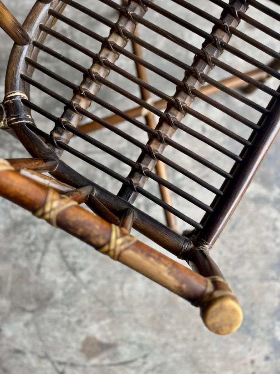 photo furniture Vintage Rattan Armchair From Mcgurie, 1970s