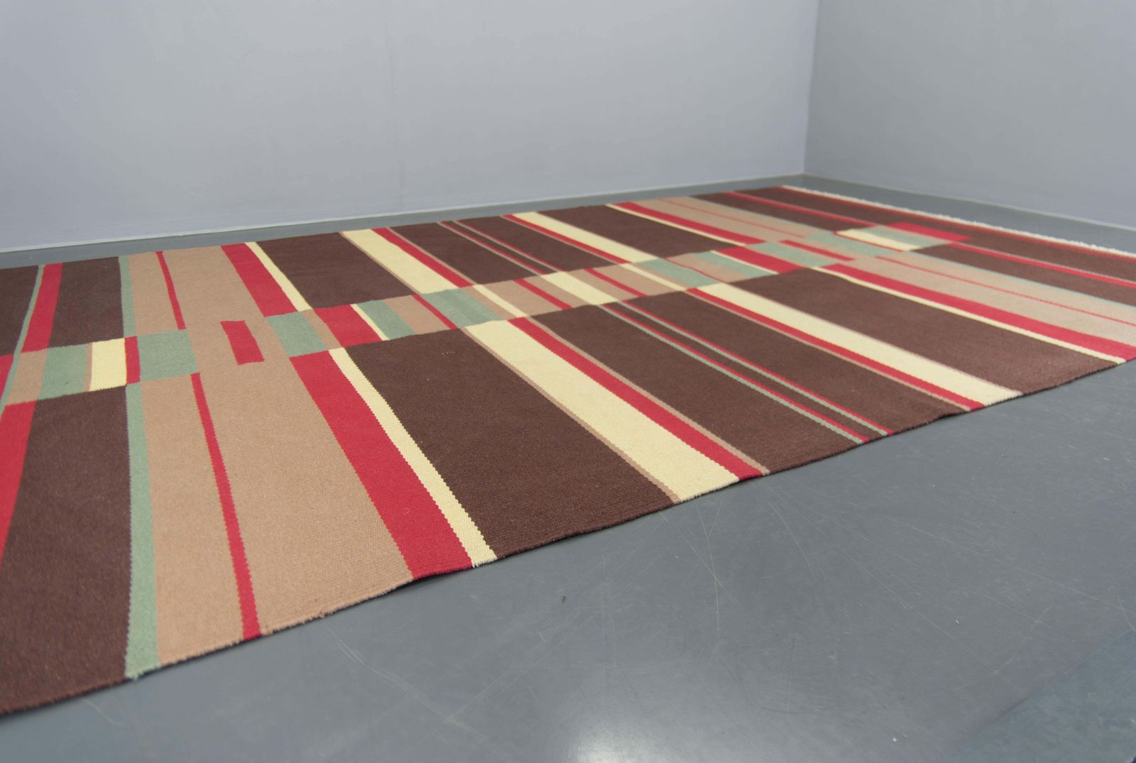 Textiles Rare Abstract Modernist Carpet By Antonin Kybal, 1948 photo