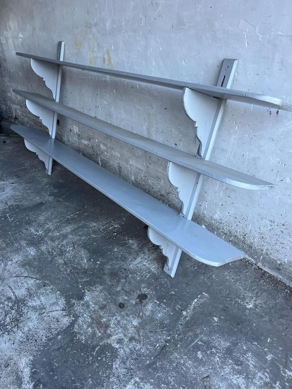 Antique French Industrial Style Wall Rack photo for sale