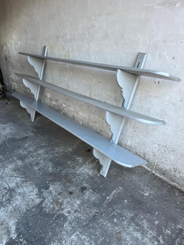 Antique French Industrial Style Wall Rack photo 329.0