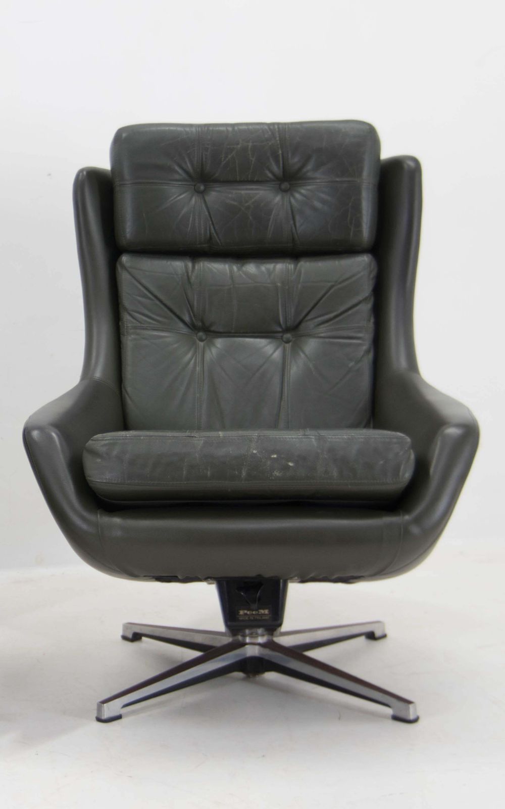 Midcentury Swivel Rocking Armchair, Peem, Finland, 1970s photo Furniture