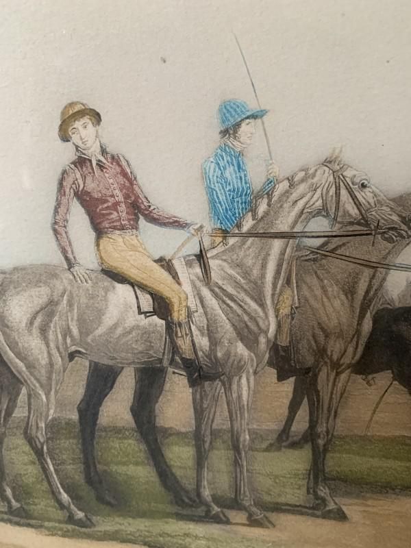 Carle Vernet, Departure Of Seven Horses, Engraving, Late 1800s photo vinterior