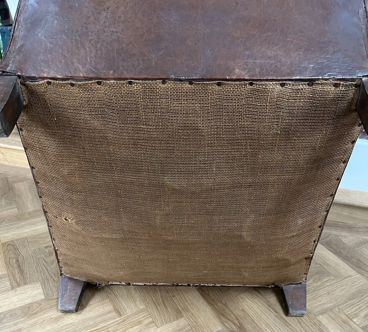 photo furniture Antique 1930’s French  Leather Club Chair
