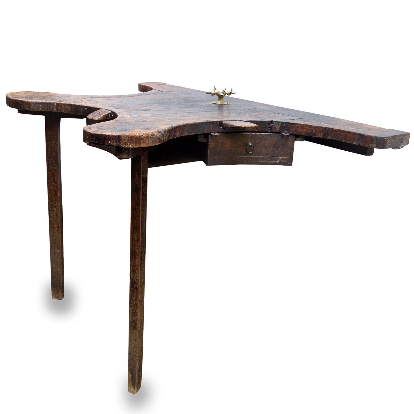 19th C. Jewellers' Shop Walnut Work Table From France photo vinterior