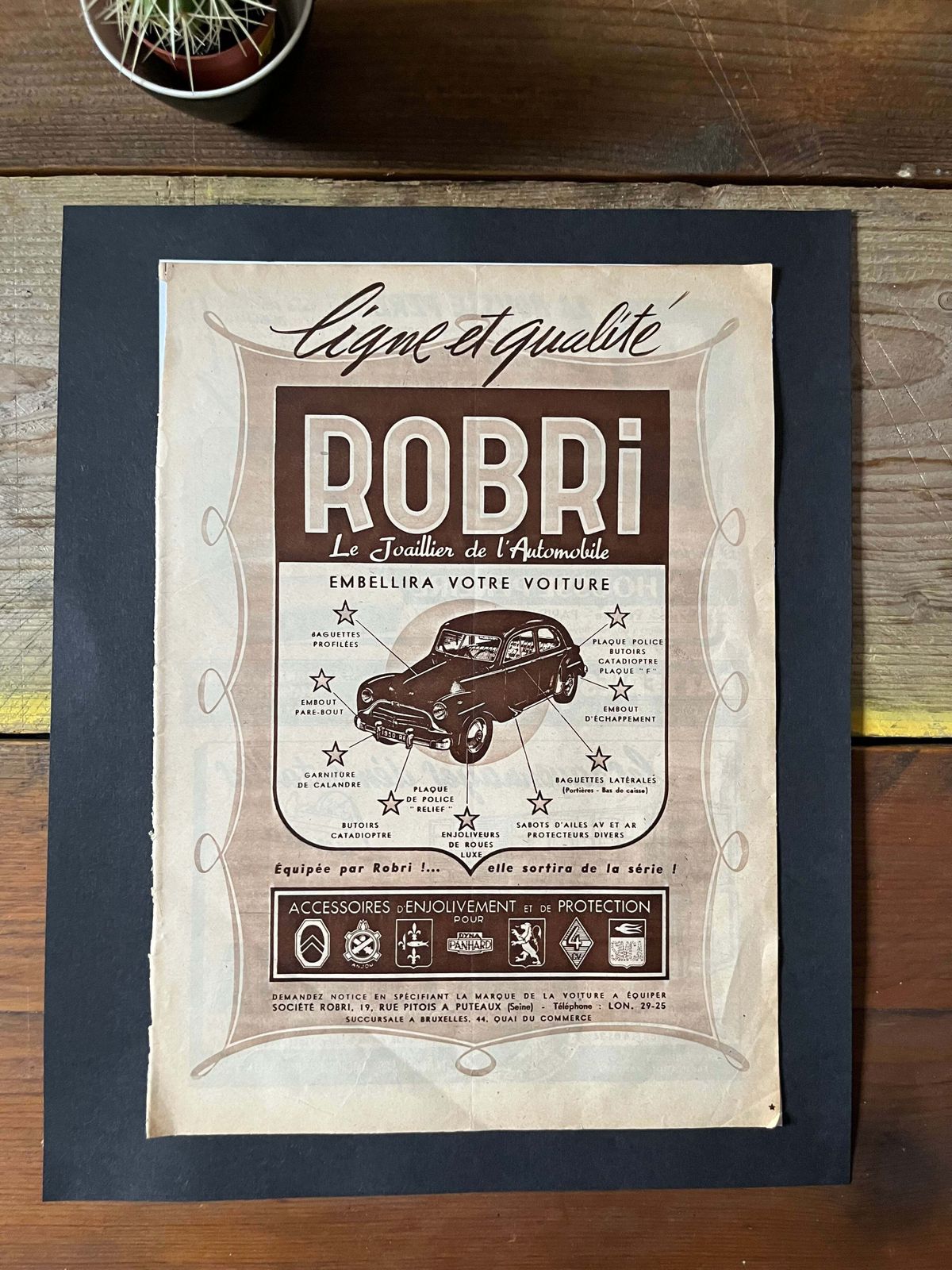 Vintage Original Robri Car Accessories Advertisement 1950's photo furniture