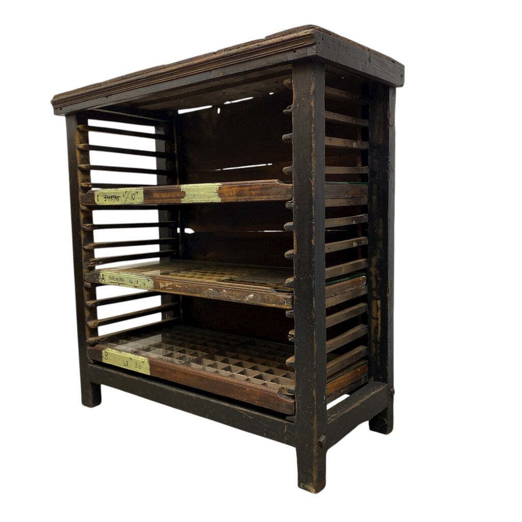 Bookcase Print Rack Antique, Mid 20th Century photo buy