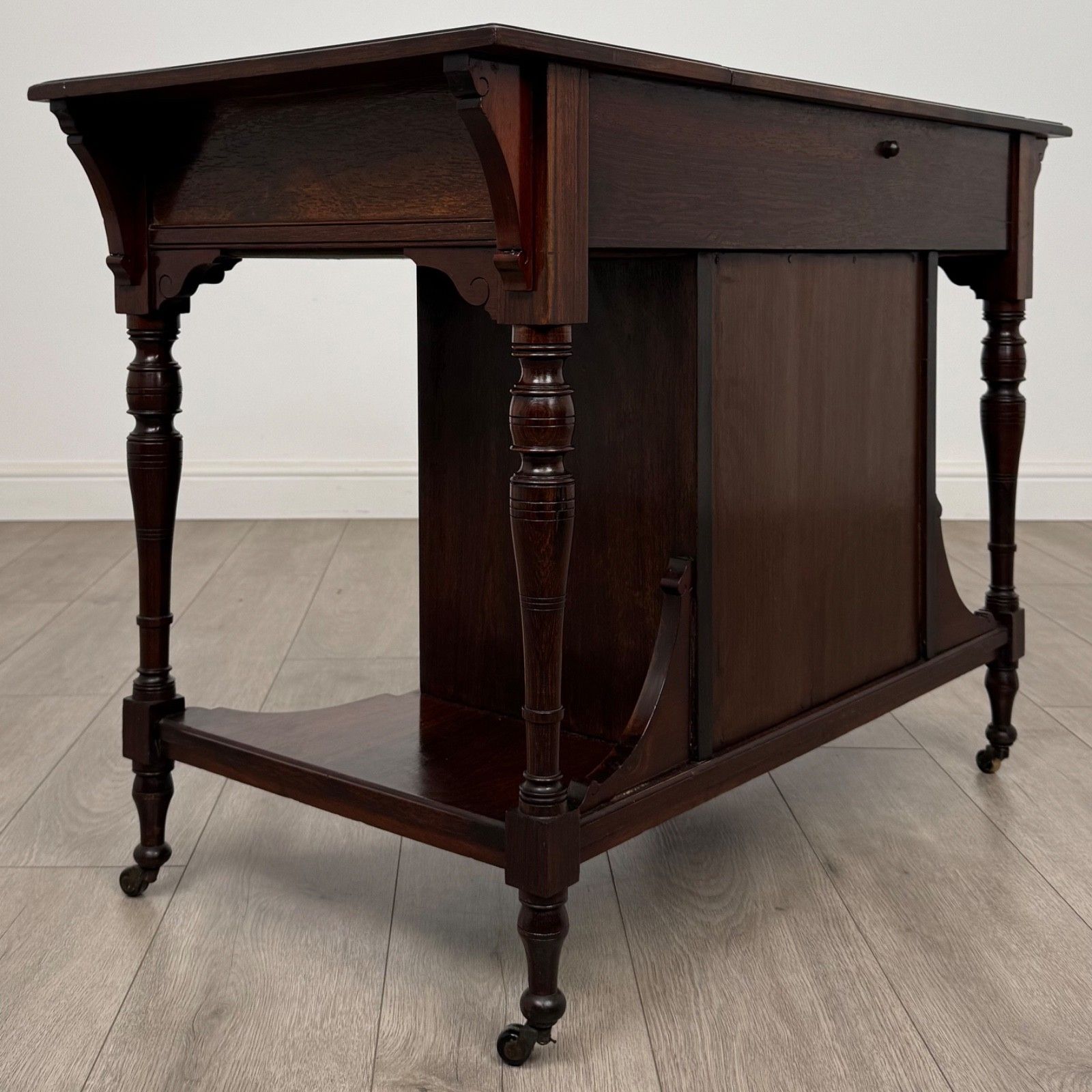 Antique 19th Century Fine Quality Inlaid Desk In Rosewood photo 685.0