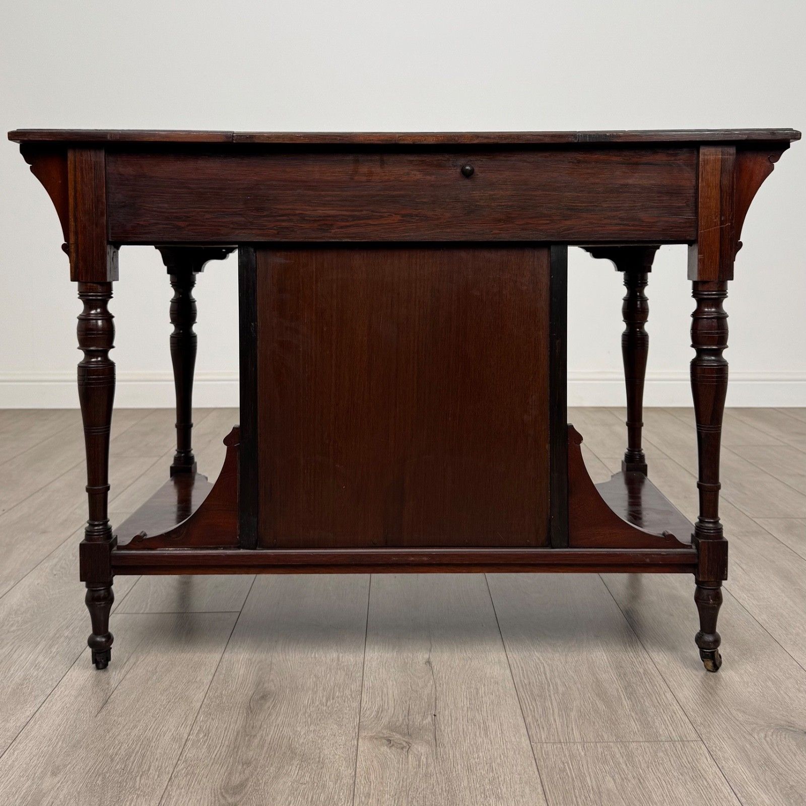 Antique 19th Century Fine Quality Inlaid Desk In Rosewood photo vinterior
