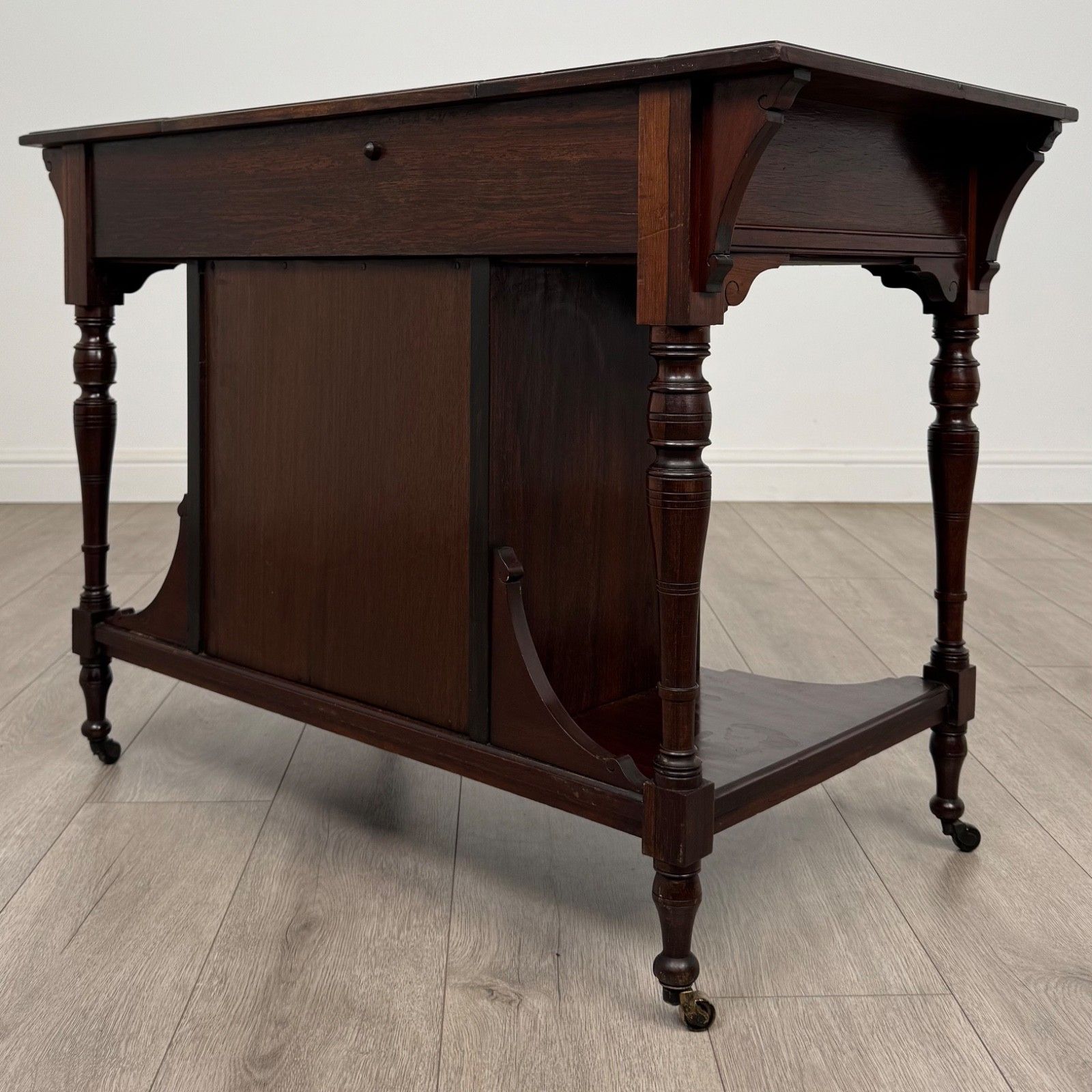 Antique 19th Century Fine Quality Inlaid Desk In Rosewood photo buy