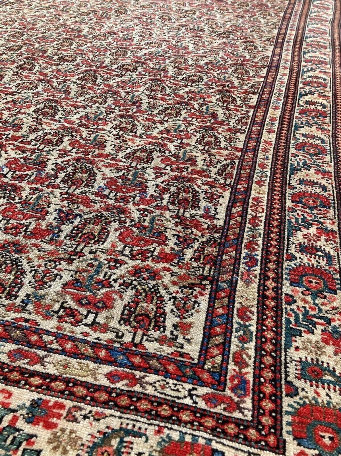 Antique Malayer Runner 2.86m X 1.38m photo vintage